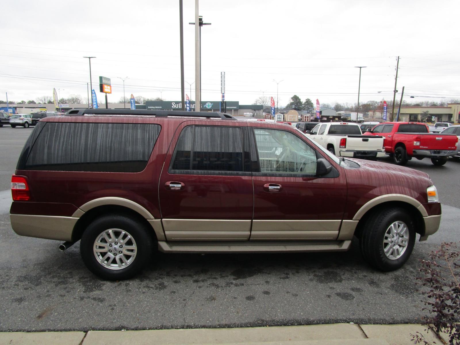2012 RED Ford Expedition EL King Ranch 4WD (1FMJK1J56CE) with an 5.4L V8 SOHC 16V FFV engine, 6-Speed Automatic transmission, located at 1814 Albert Pike Road, Hot Springs, AR, 71913, (501) 623-1717, 34.494228, -93.094070 - Photo #6